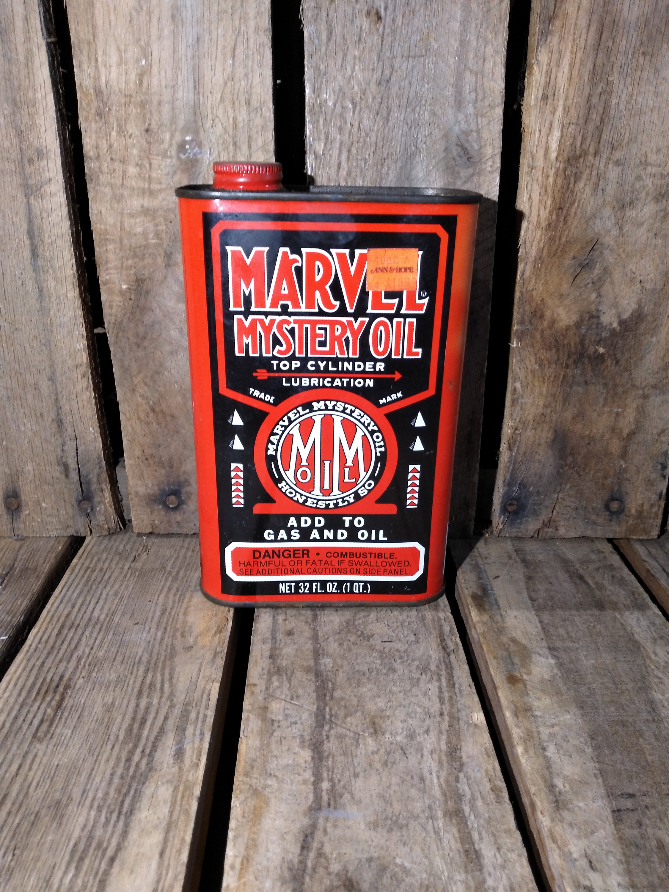 Vintage Mystery Marvel Oil Can - Etsy