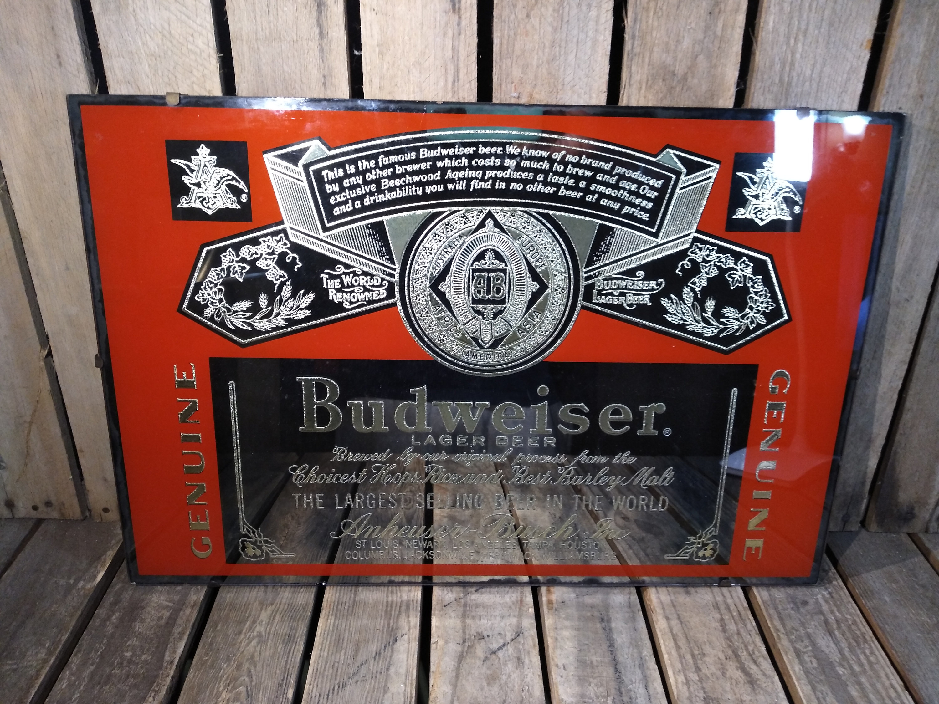 Vintage Beer Mirror Etsy