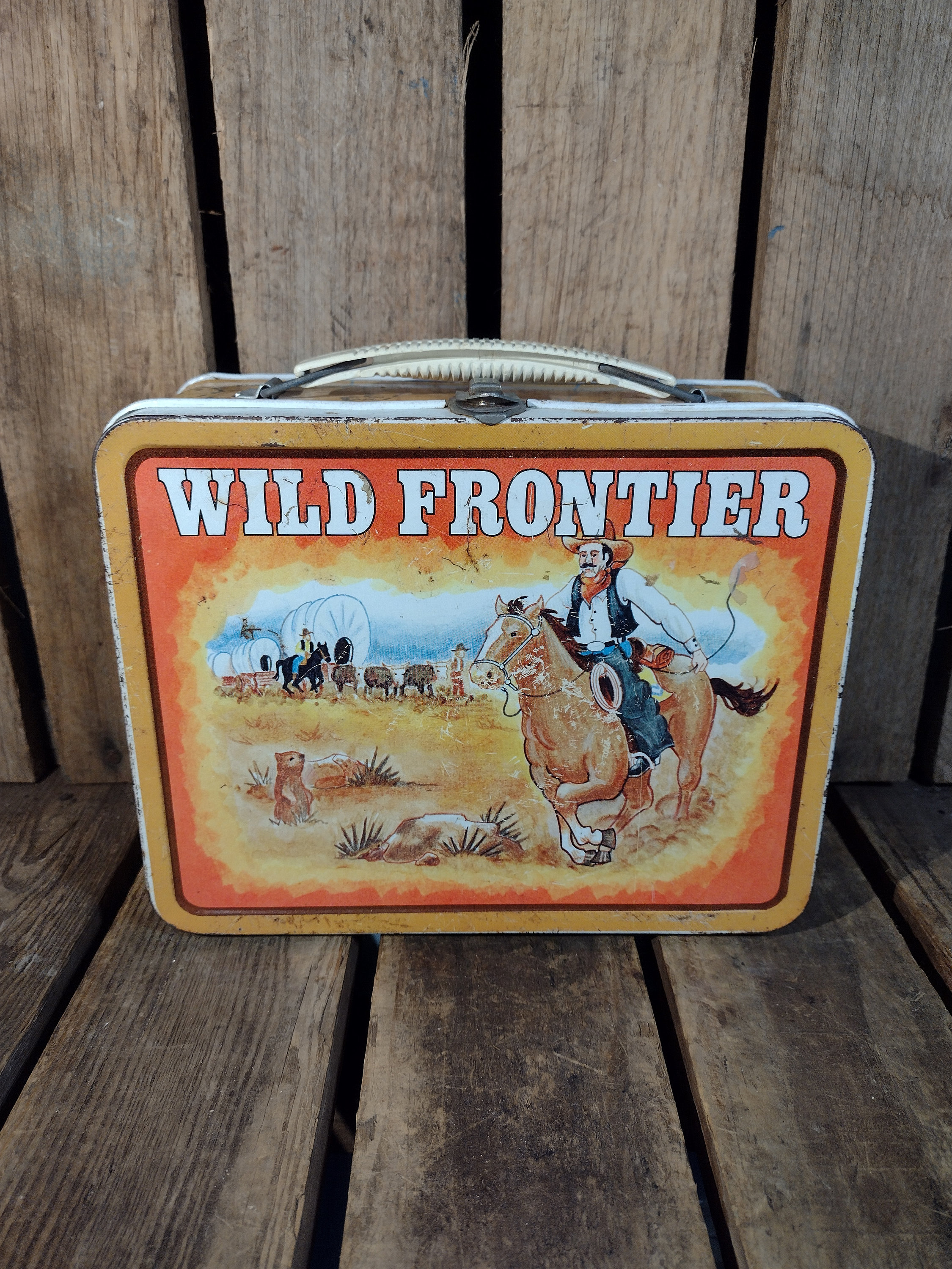 Vintage Wild Frontier Lunchbox No Thermos - Etsy
