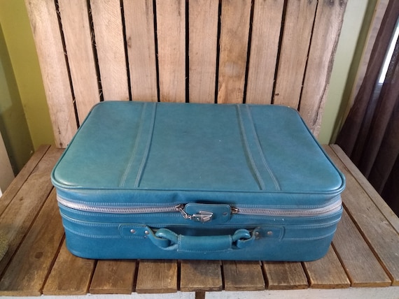 Vintage Blue Suitcase