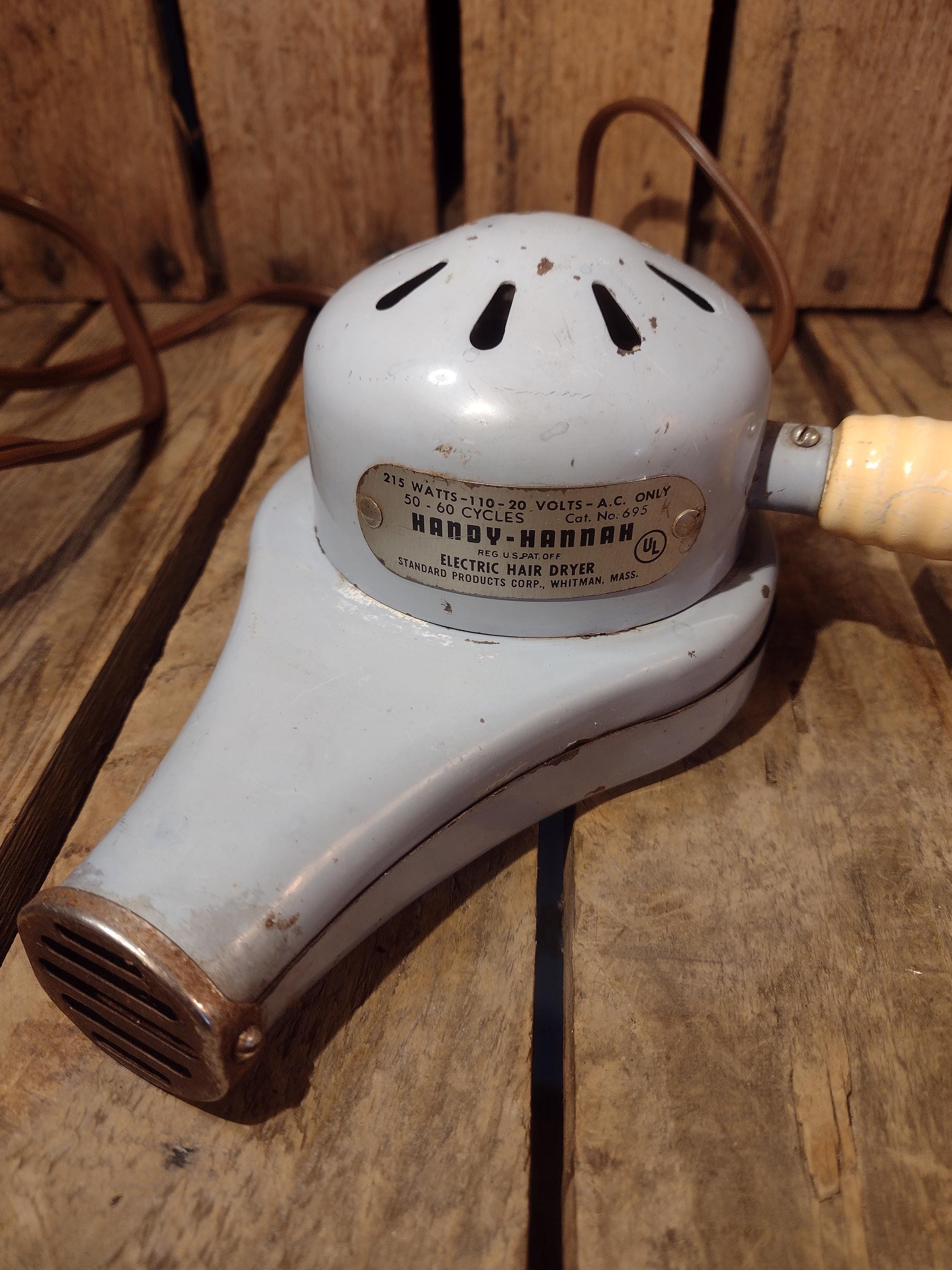 Vintage Handy Hannah Electric Hair Dryer Whitman MA Working Retro