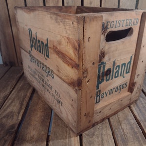 Vintage Poland Beverages Crate
