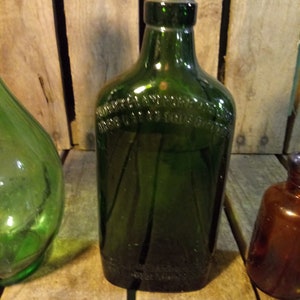 5 Vintage Glas-Flaschen Bild 6