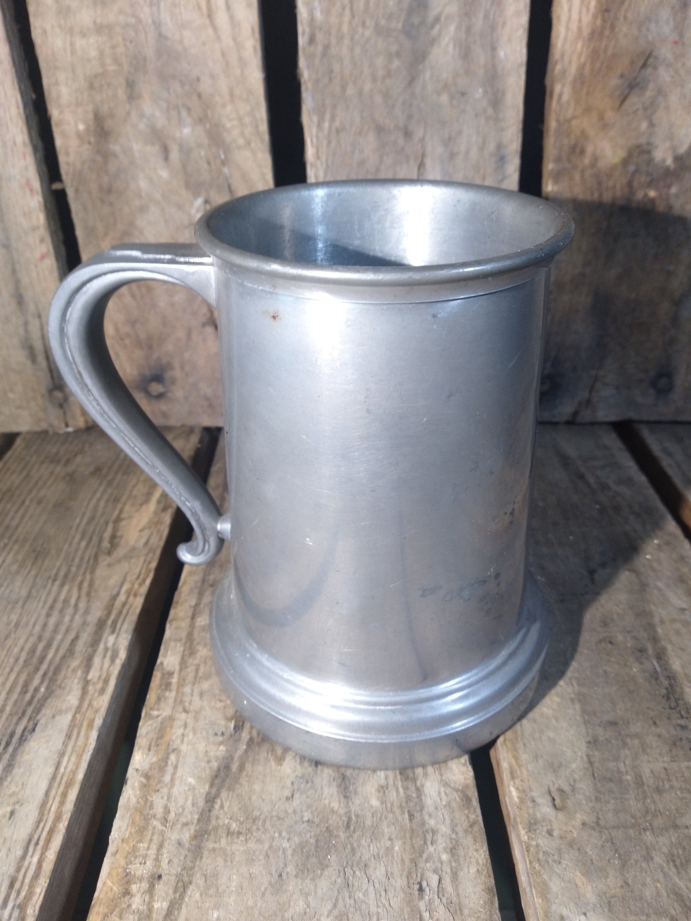 Vintage Metal Mug Etsy