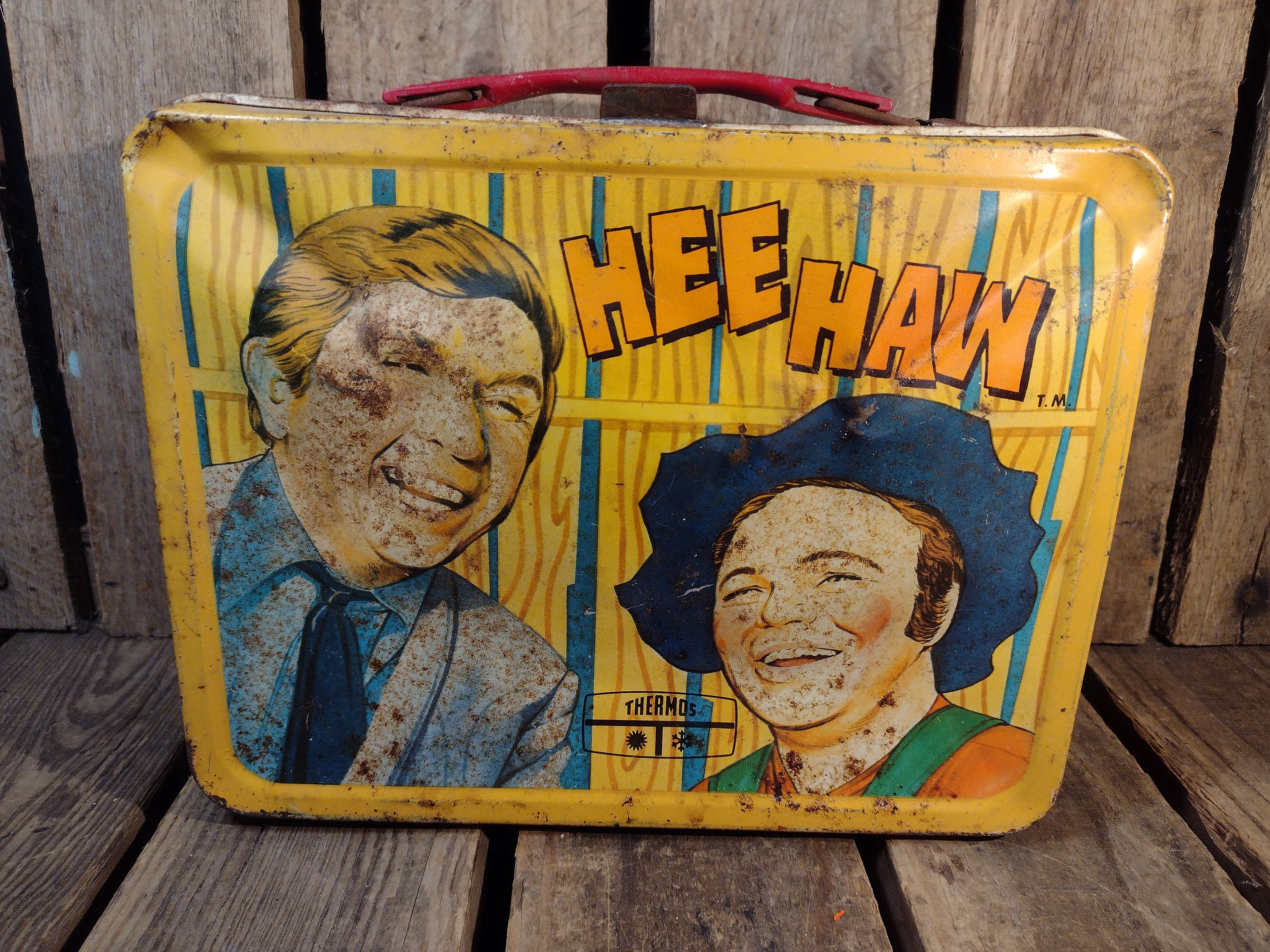 Vintage 1970 Hee Haw Lunch Box W/ Thermos Ozzy's Antiques, Collectibles &  More