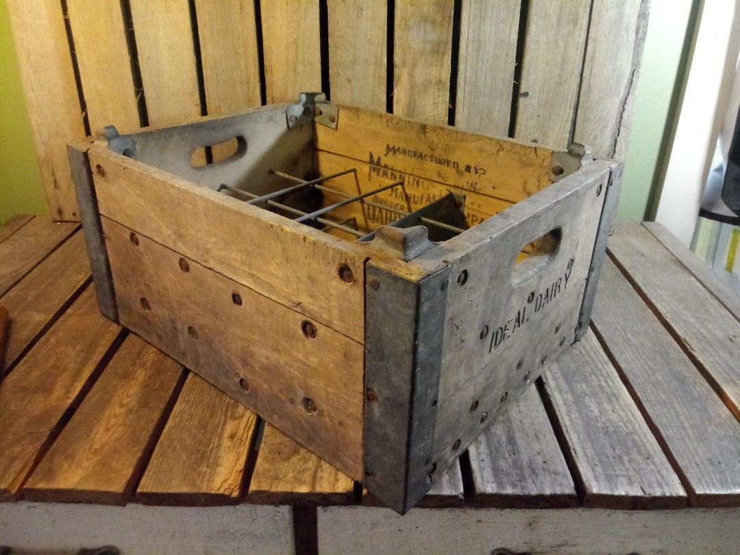 Vintage Milk Crate Etsy