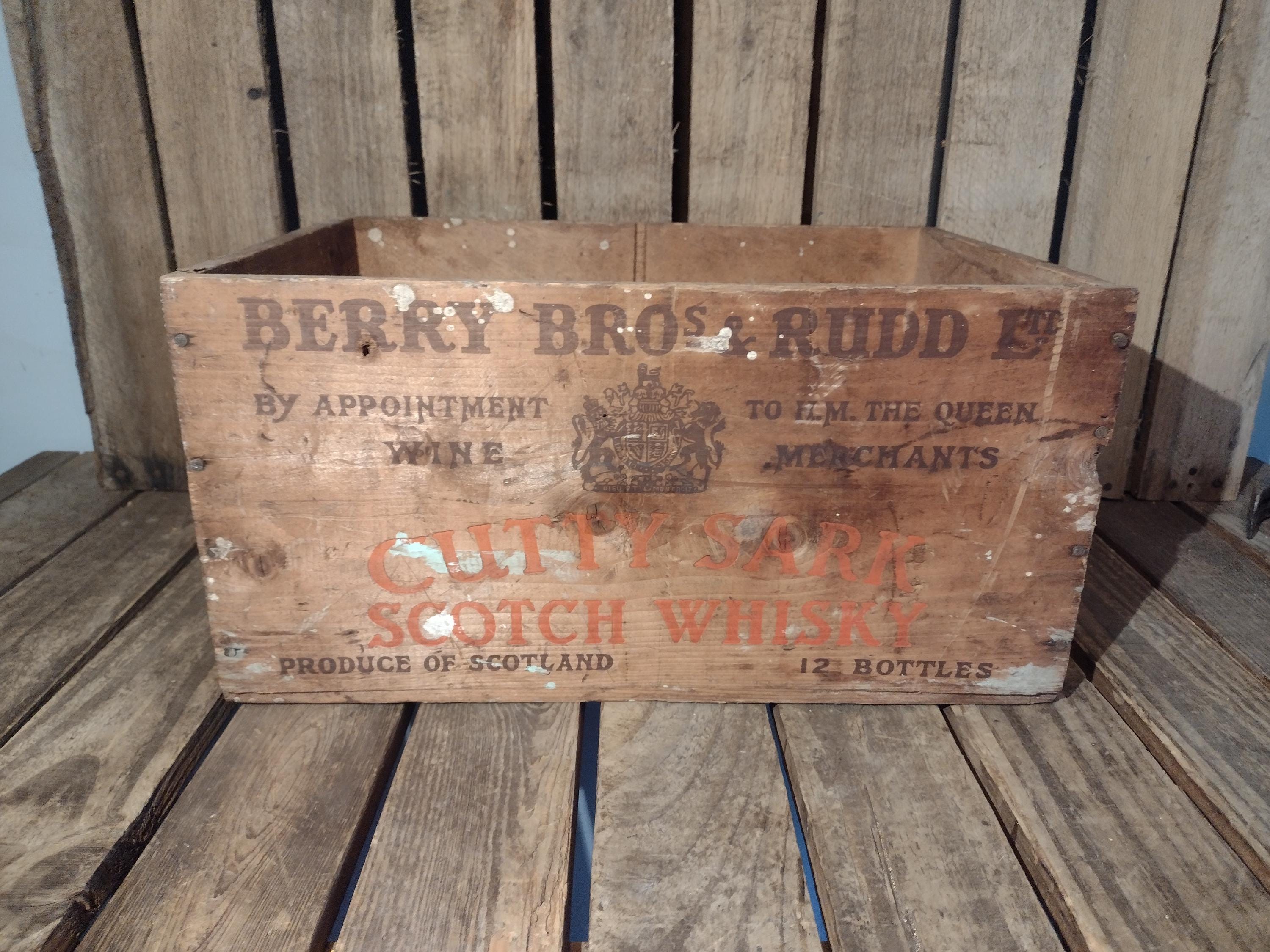 Vintage Berry Bros and Rudd Whiskey Crate - Etsy