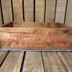 Royal Crown Cola Crate, Vintage Wooden Crate
