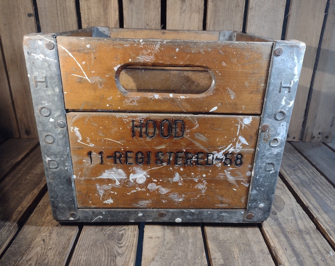 Vintage Milk Crate 1961 Etsy