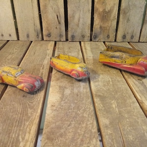 Sun Rubber Co Toy Cars, 3 Old Toy Cars