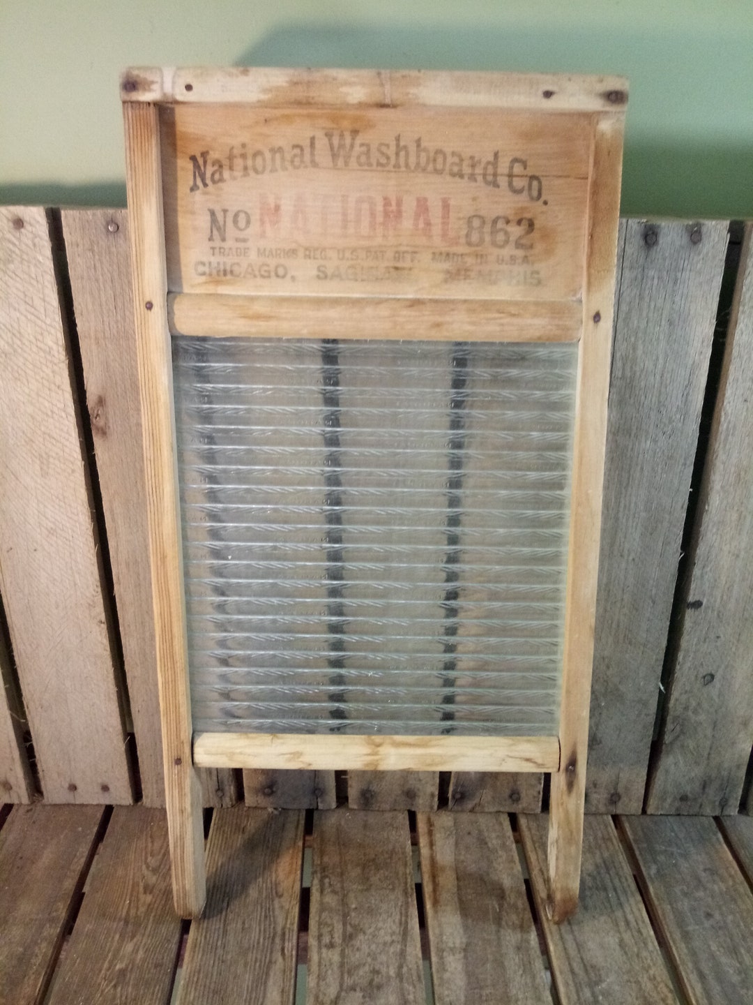 アメリカヴィンテージ　ウォッシュボード Vintage Morton Industries Speedwash Washboard 15”x 9” USA