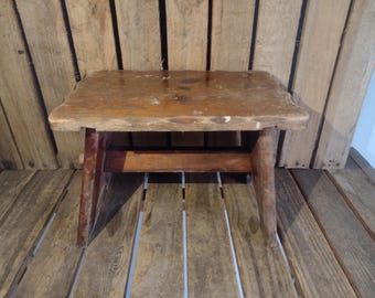 Vintage Wooden Stool, Decor Piece Only