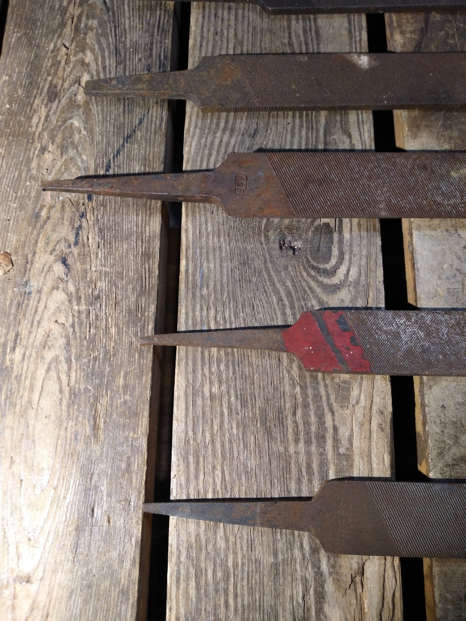 7 Vintage Rusty Files - Etsy