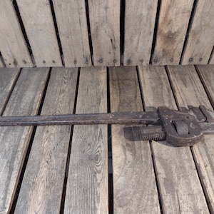 Antique 24 inch Pipe Wrenche
