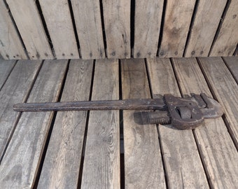 Antique 24 inch Pipe Wrenche
