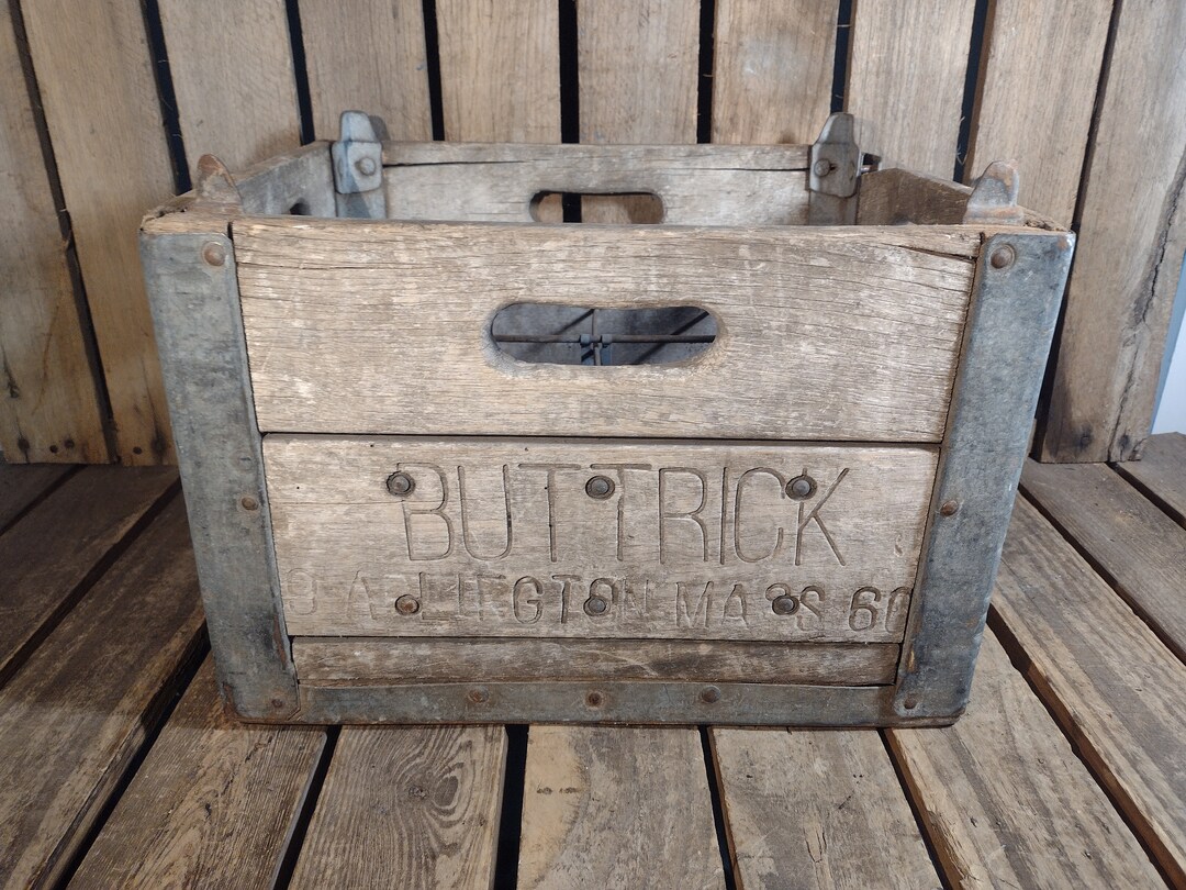 Vintage Milk Bottle Crate Etsy