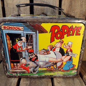 Popeye Lunch Box - Etsy