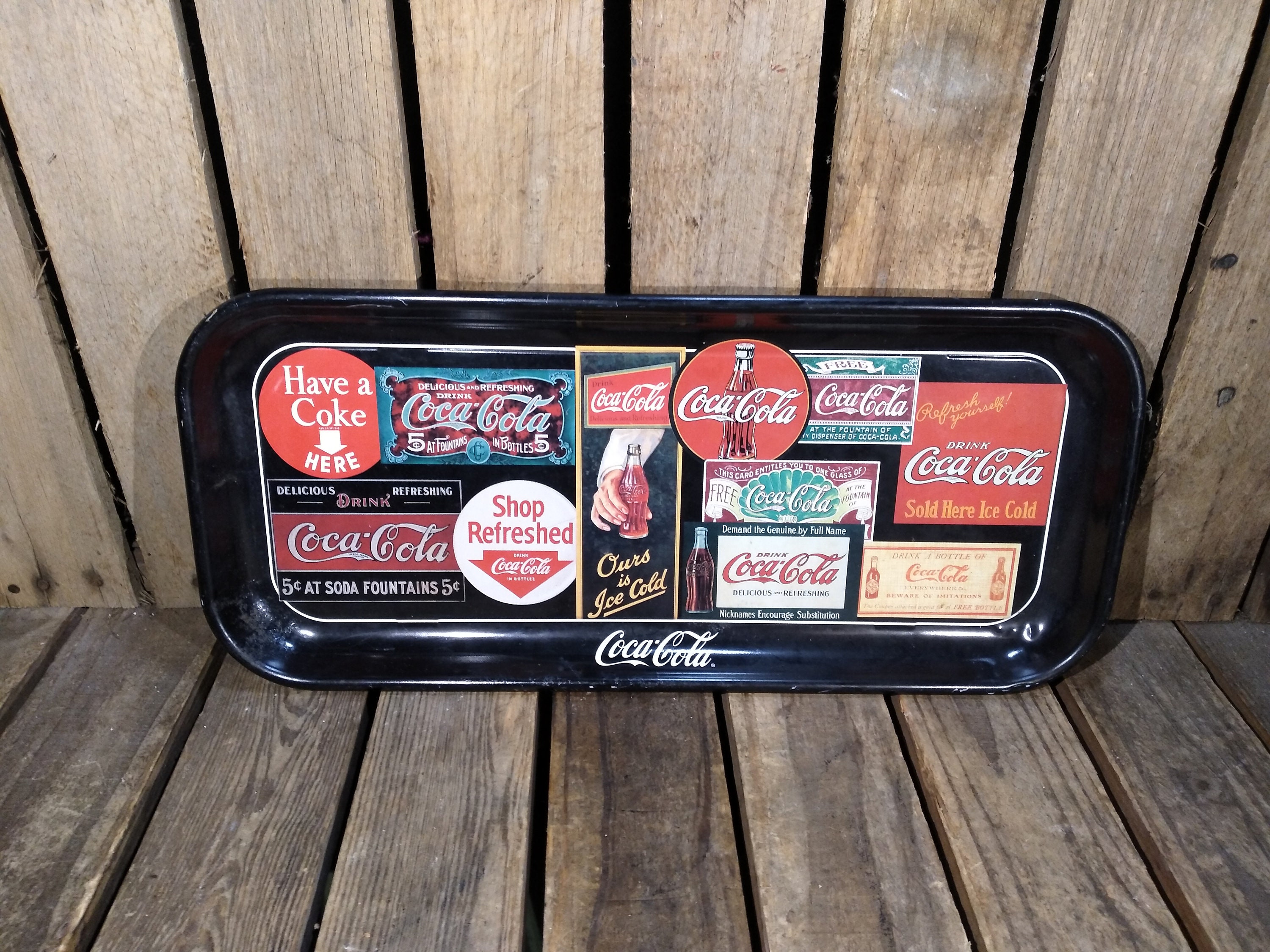 Vintage Coca Cola Metal Tray 1995 - Etsy