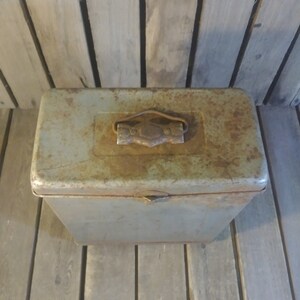 Rusty File Box, Vintage Storage Box - Etsy