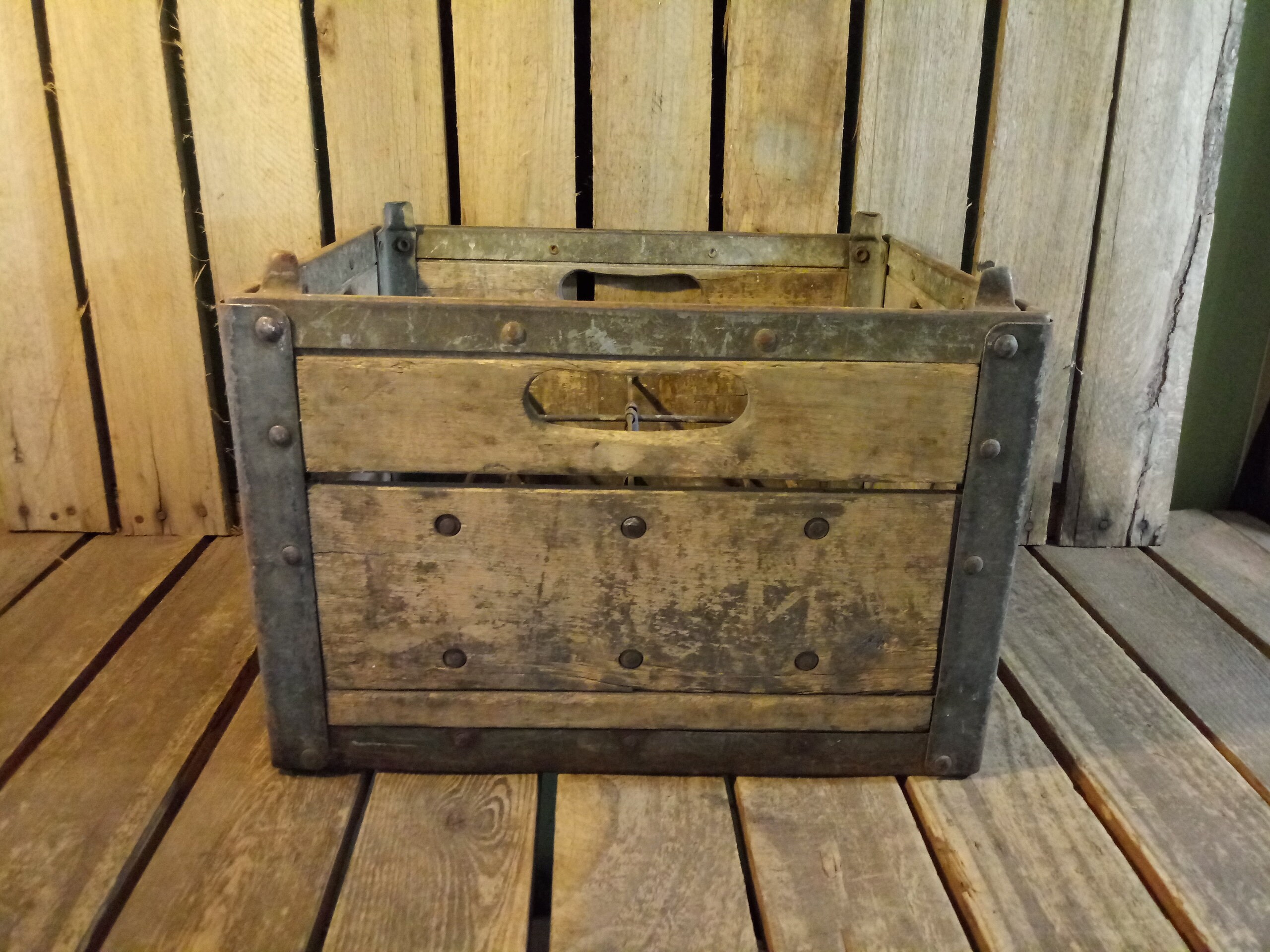 Bordens Milk Crate 1953 Vintage Milk Crate Etsy