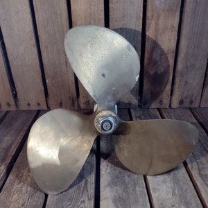 Vintage Brass Boat Propeller