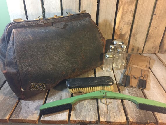 Vintage Men's Grooming Bag/Vintage Bag/Doctors Bag