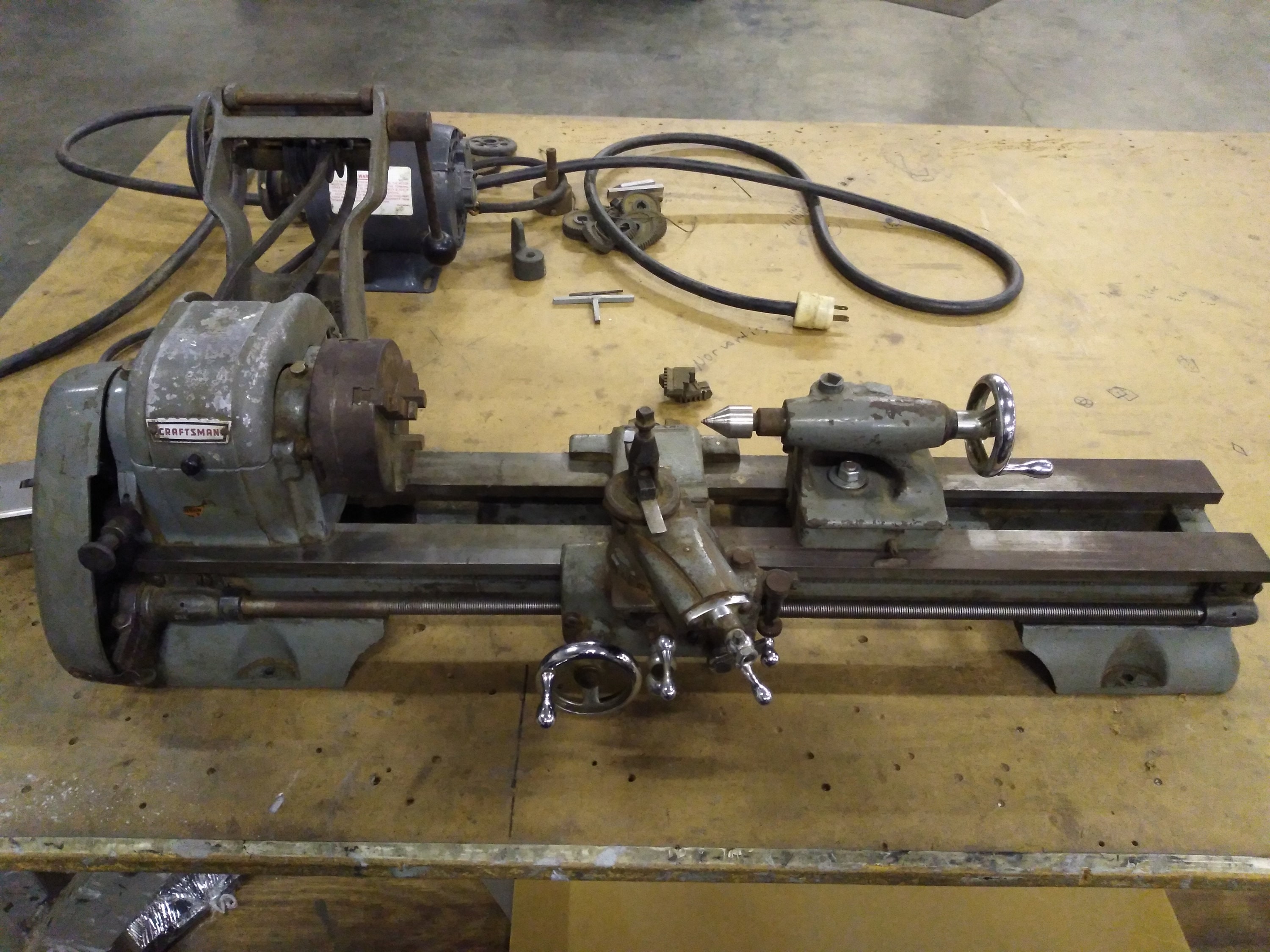 Vintage sale craftsman lathe