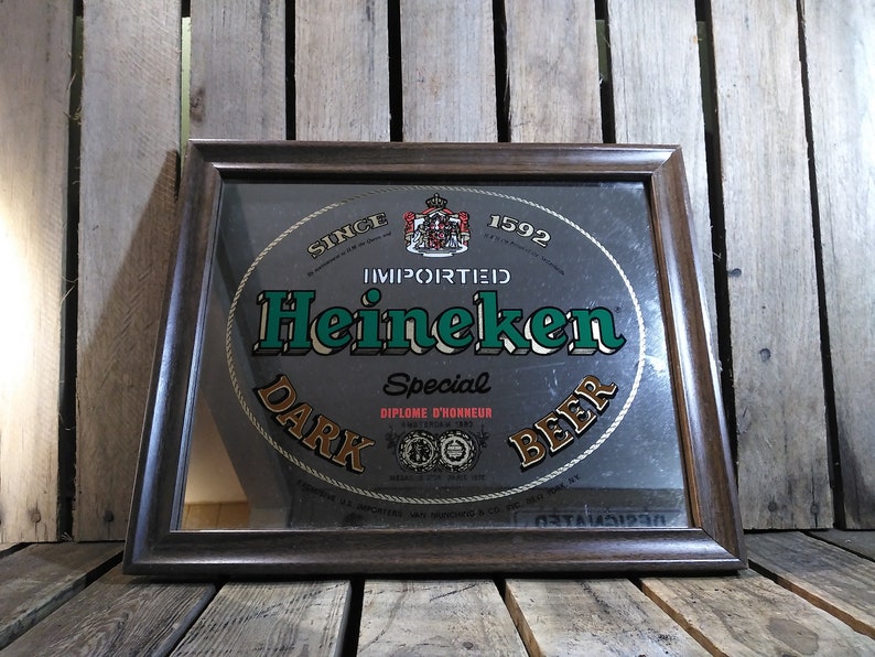 Vintage Beer Mirror Sign