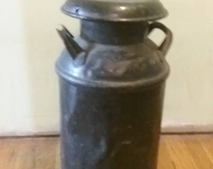 Metal Milk Can Dented Milk Can Milk Jug Small Milk Can Etsy