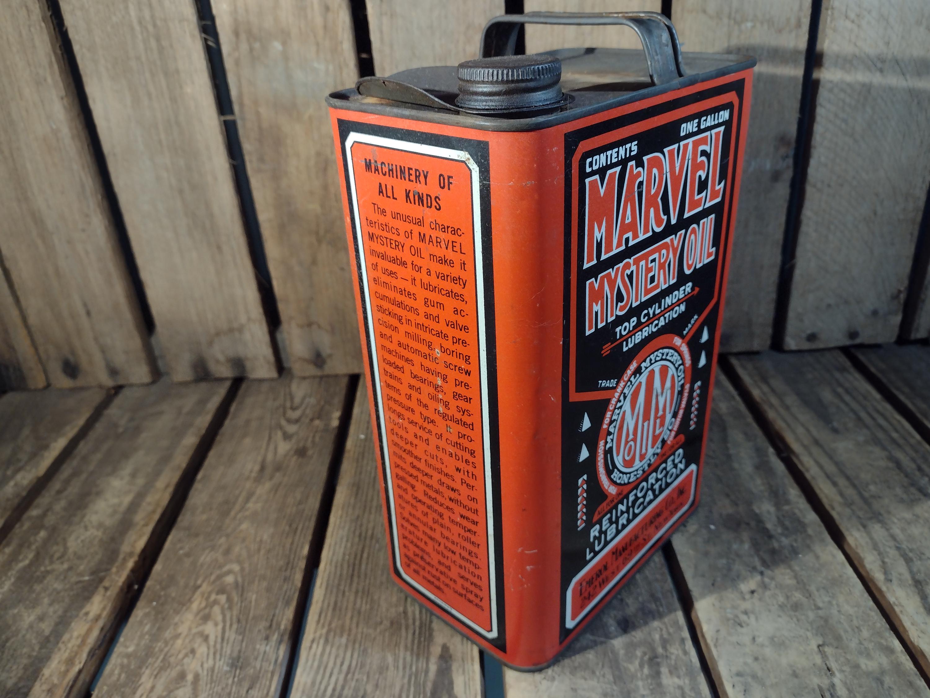 Vintage Mystery Marvel Oil Can - Etsy