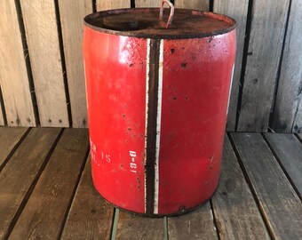 Vintage Citco 5 Gallon Can, Rusty Red Oil Can, Metal Oilcan, - Etsy