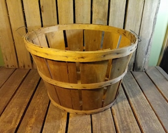 Vintage Wooden Basket