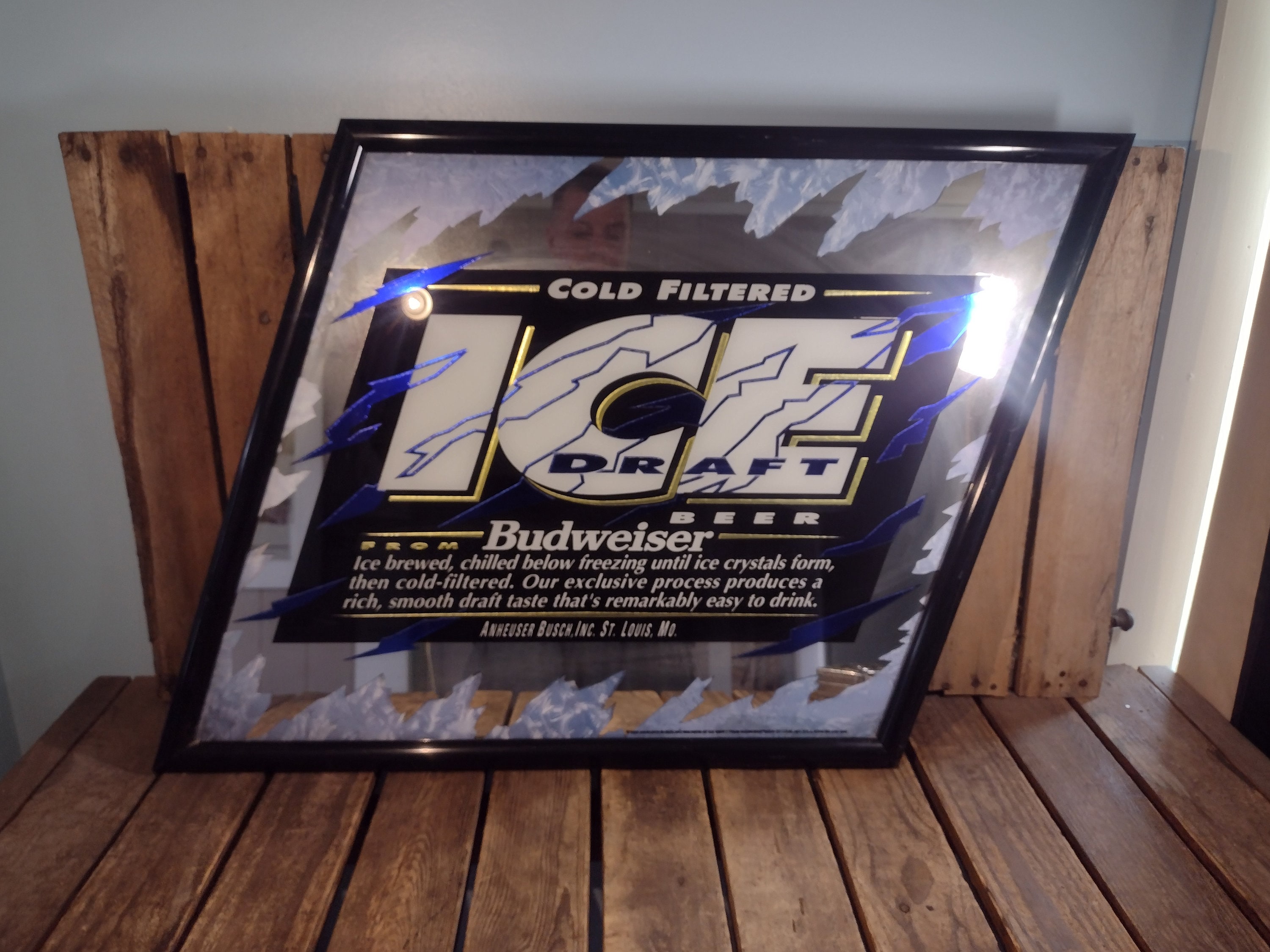 Vintage Budweiser Mirror - Etsy