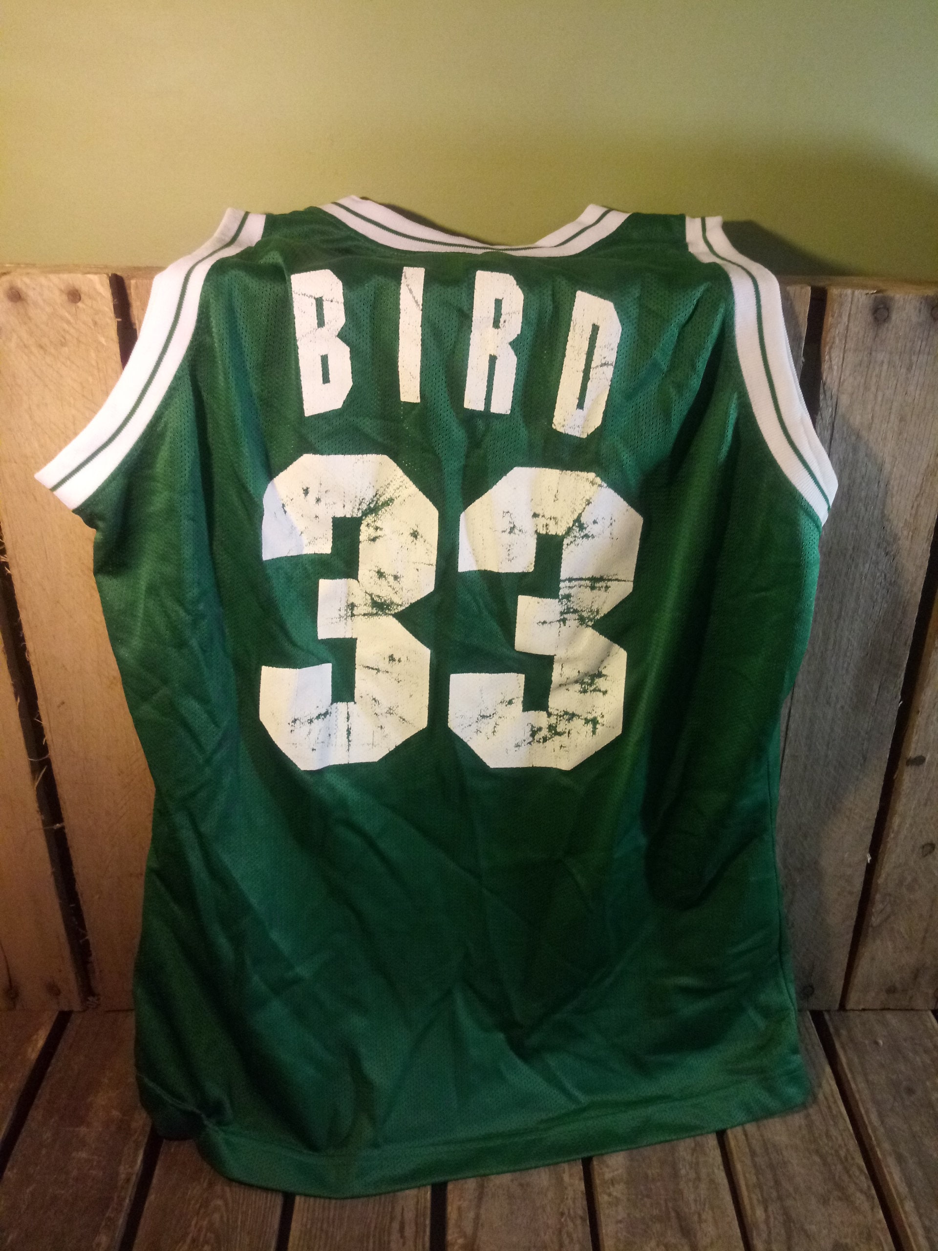 Vintage Bird Basketball Boston Warmup - Larry Bird - Hoodie