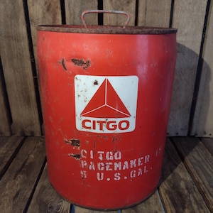 USA VINTAGE CITGO 5ガロン缶 Vintage 5 Gallon Gas Can - Etsy