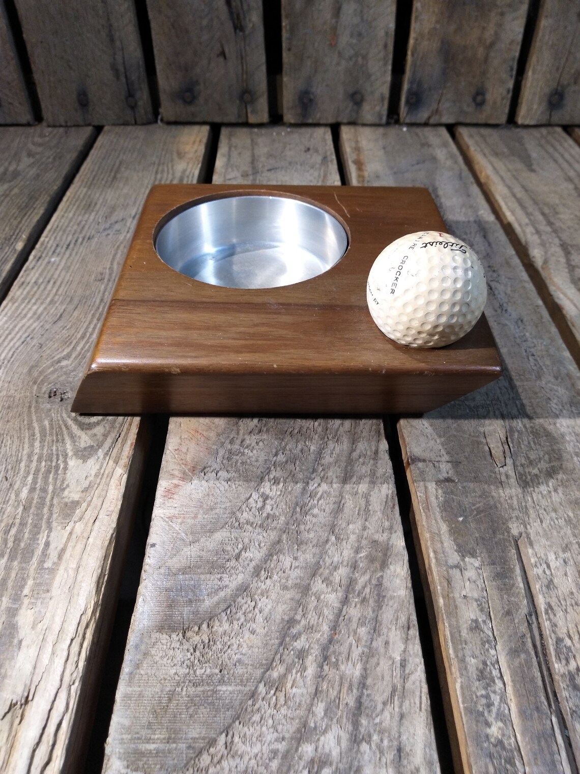 Vintage Golf Ashtray Etsy