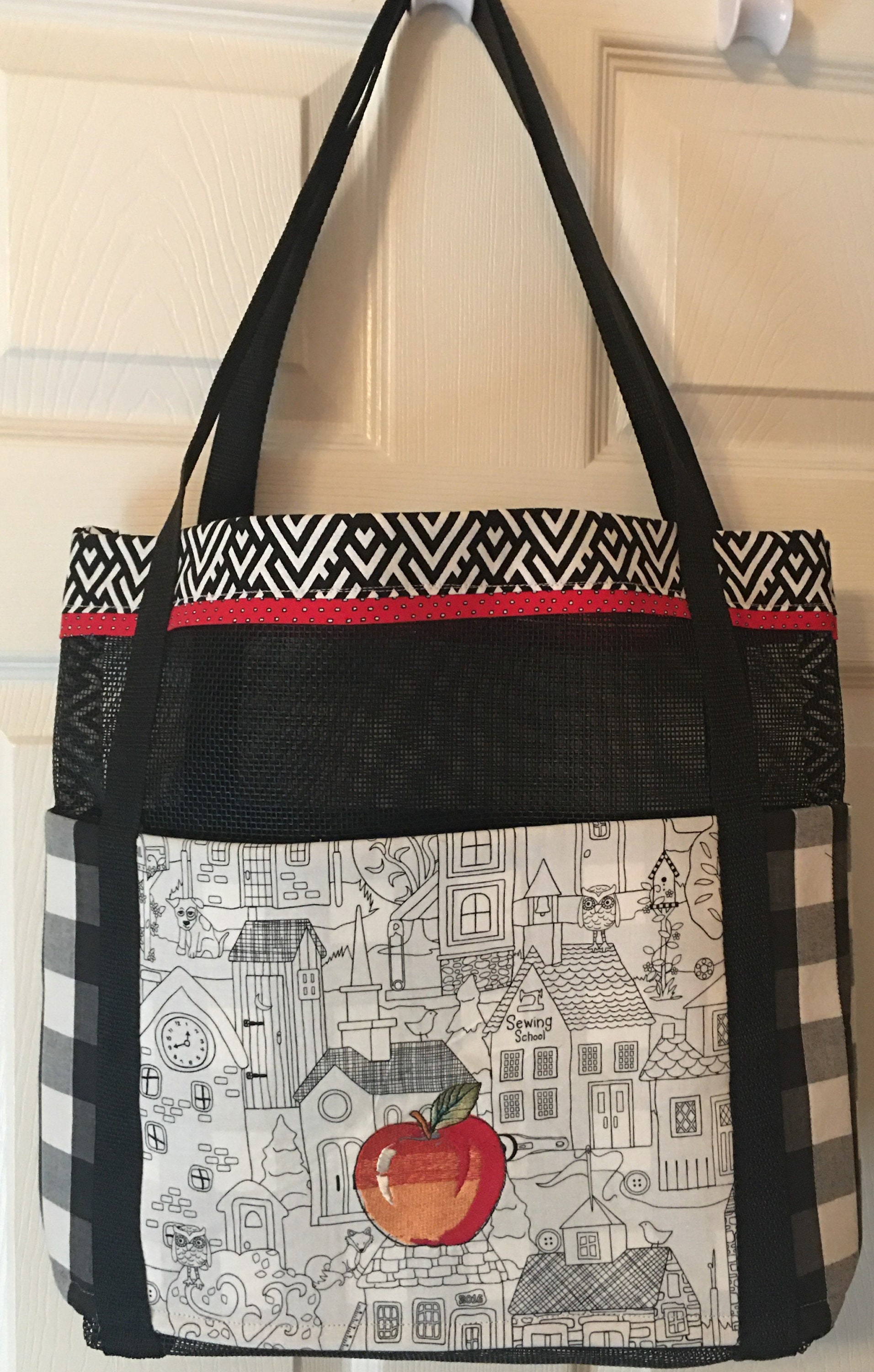 vinyl book bag
