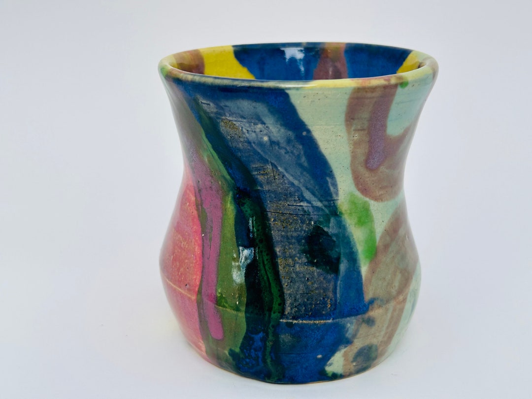 Colorful Handmade Ceramic Vase Etsy