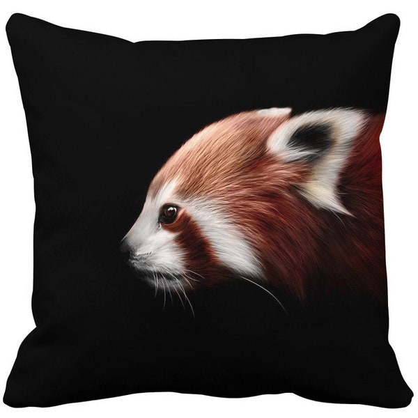 Red Panda a decorative pillow case, Home Decor, Cushion Covers, Kissenbezug, Kissenhülle
