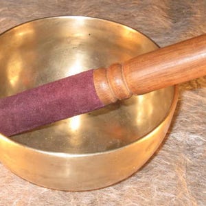 ANTIQUE Singing Bowl with ringer and optional mallet Thadobati shape  We hand select for sound quality on our regular trips to the Himalayas