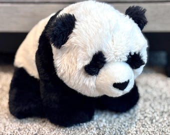 Wild Republic Panda Bear Black White 12" Stuffed Animal Plush Toy Clean & Soft