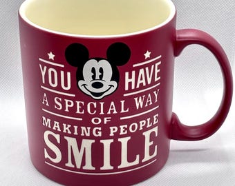 Mickey Mouse Disney Parks Mug You Have A Special Way of Making People Smile 16oz