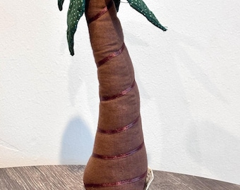 Vintage 1999 Roman, Inc. Stuffed Plush Palm Tree 9 Inches