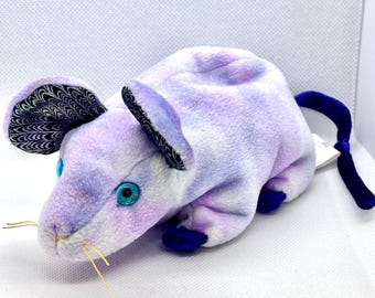 Vintage Y2K 2000 TY Beanie babies rat from the Zodiac Collection