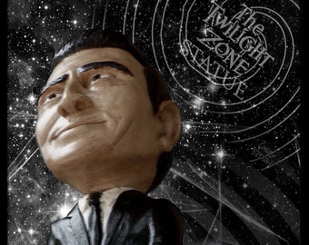 ROD SERLING  -  The GENIUS behind The Twilight Zone  -  17&quot; Statue - Marko Art - Pop Statues