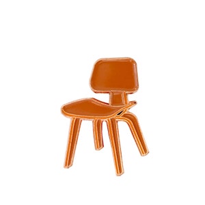 Emaljnål med Century Chair-motiv