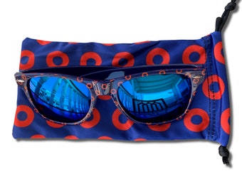 Fishman Donut Sunglasses Blue Mirrored Lens - Phish