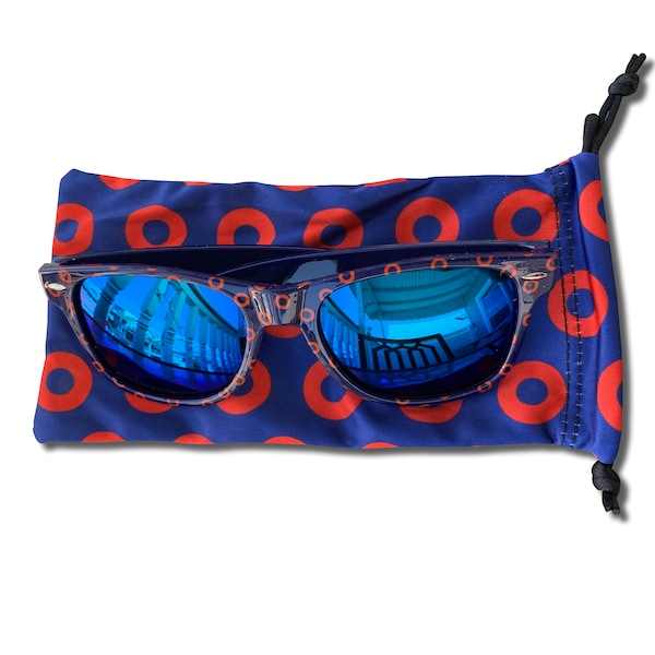 Fishman Donut Sunglasses Blue Mirrored Lens - Phish