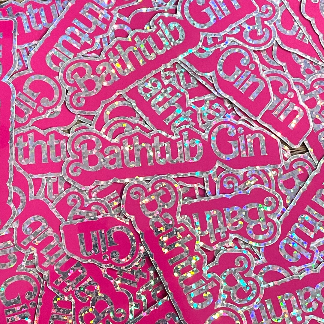 Bathtub Gin All Glitter Sticker Phish Barbie Etsy