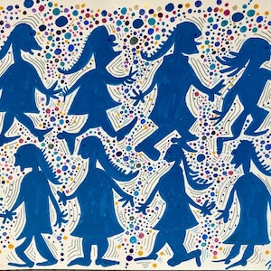 Blue Girls on the March